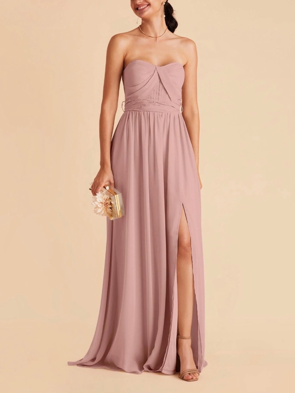 Birdie Grey Grace Dress Chiffon in English Rose